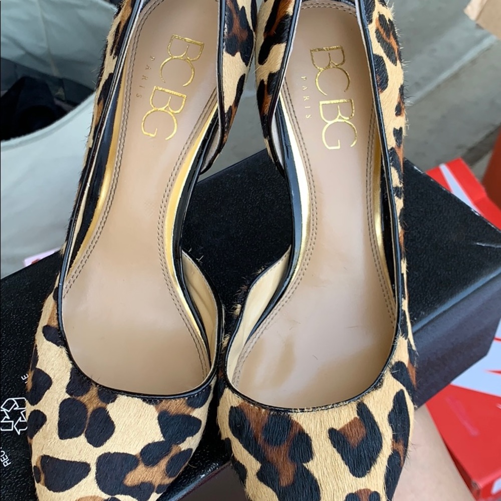 Leopard print heels